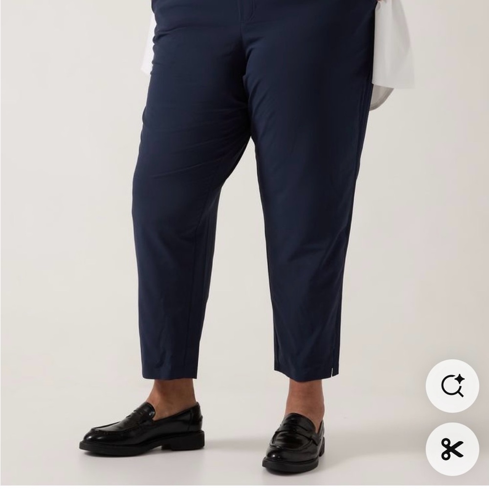 Athleta Brooklyn Mid Rise Ankle Pant Navy Size 16